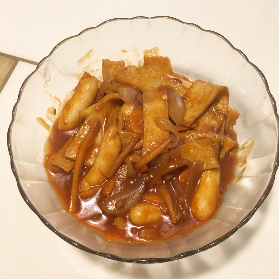 韩式辣炒年糕（or网红芝士套路之芝心年糕）