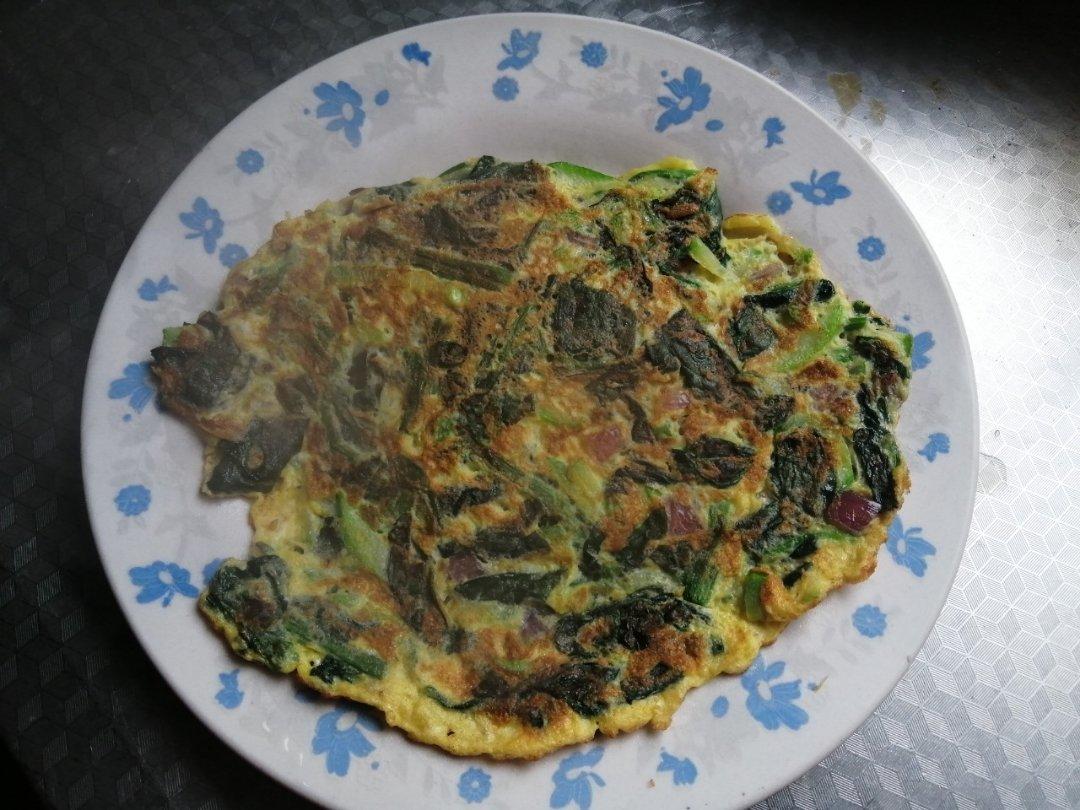 菠菜鸡蛋饼