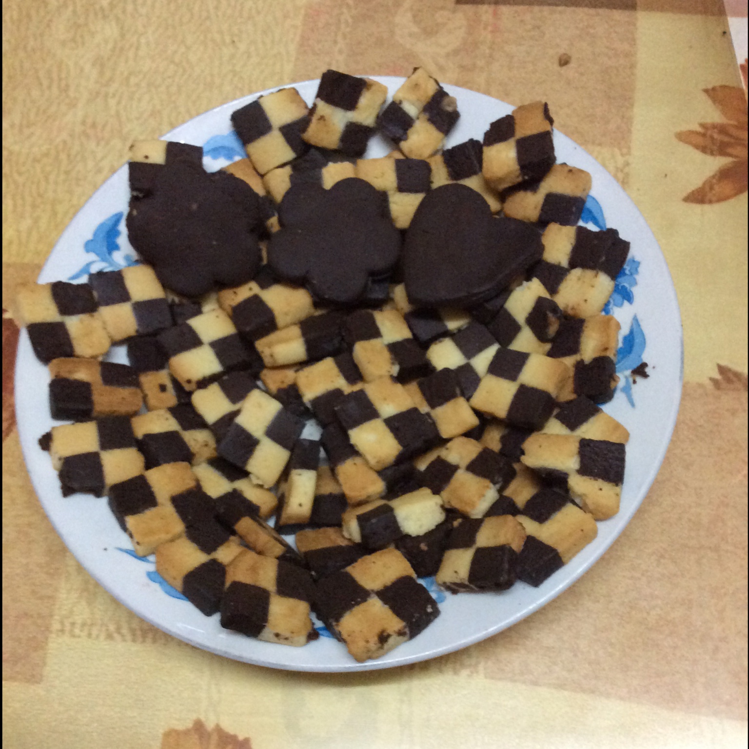 双色格子小饼干