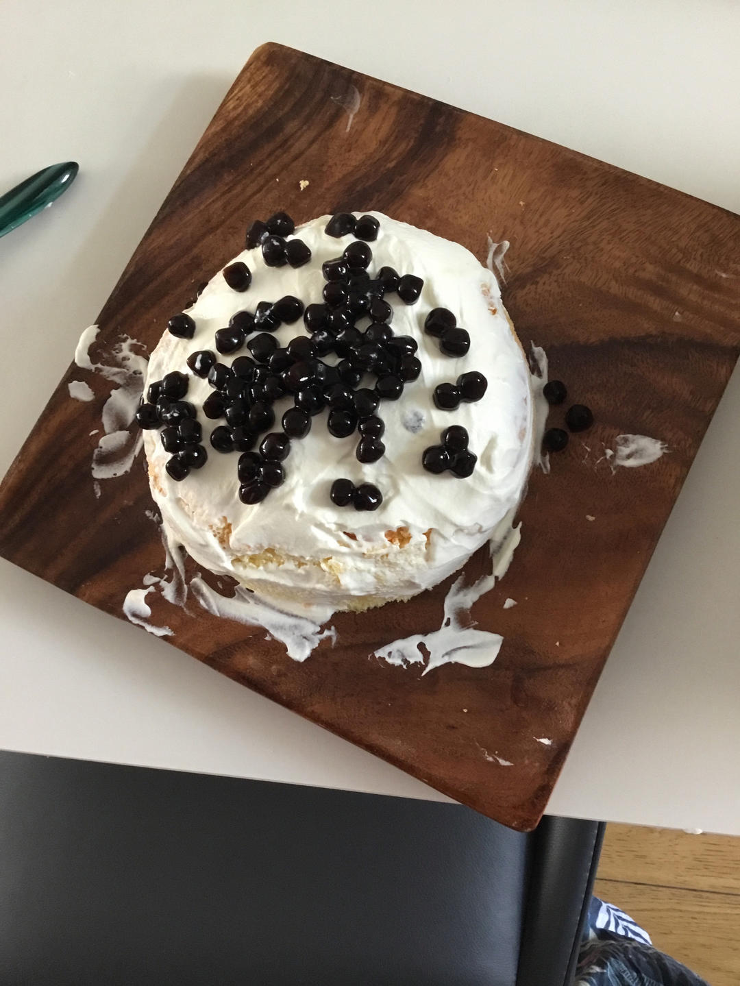 网红黑糖珍珠奶茶爆浆蛋糕~安安原创