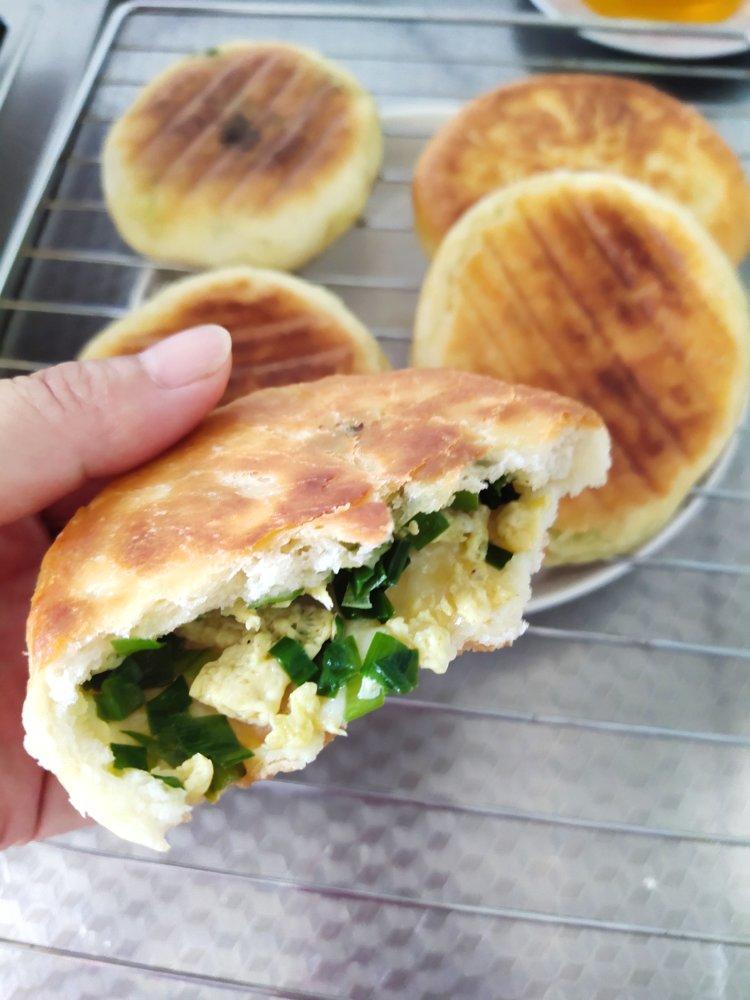 发面韭菜饼