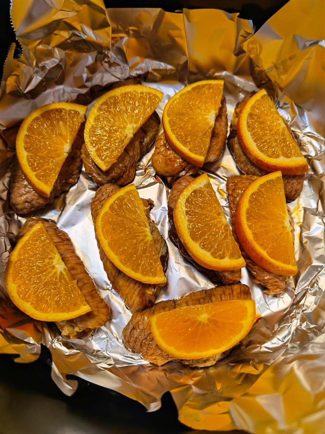 🔥低卡无油❗️清新不腻的橙香鸡翅