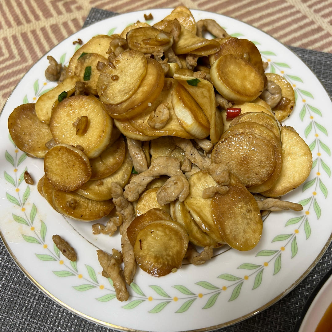 茭白炒肉丝