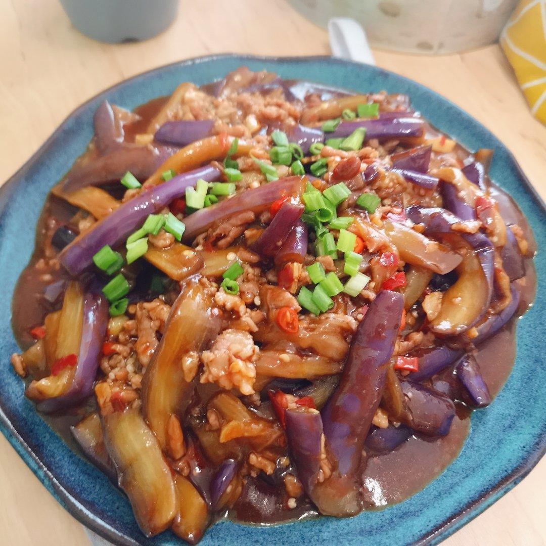 红烧肉沫茄子