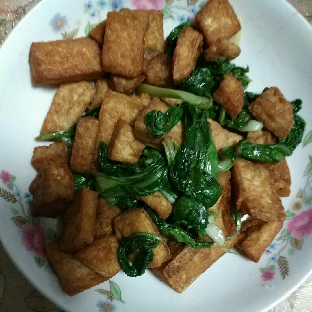 青菜炒豆腐