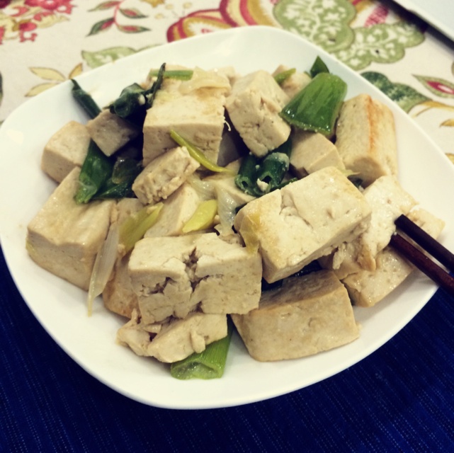 大葱烧豆腐