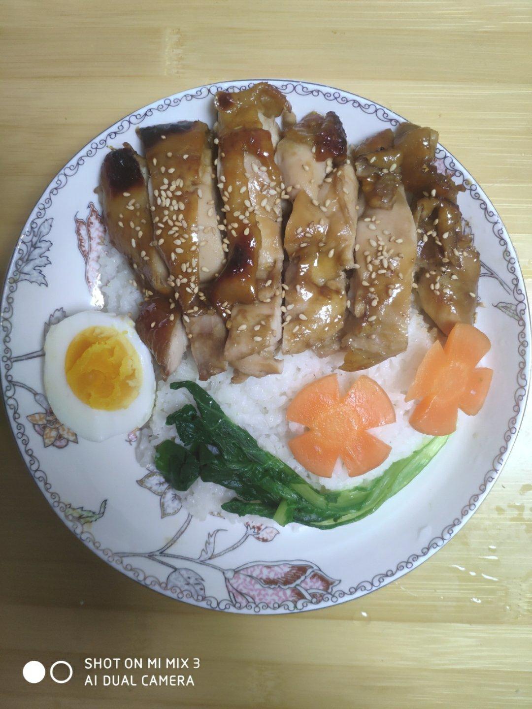 照烧鸡腿饭