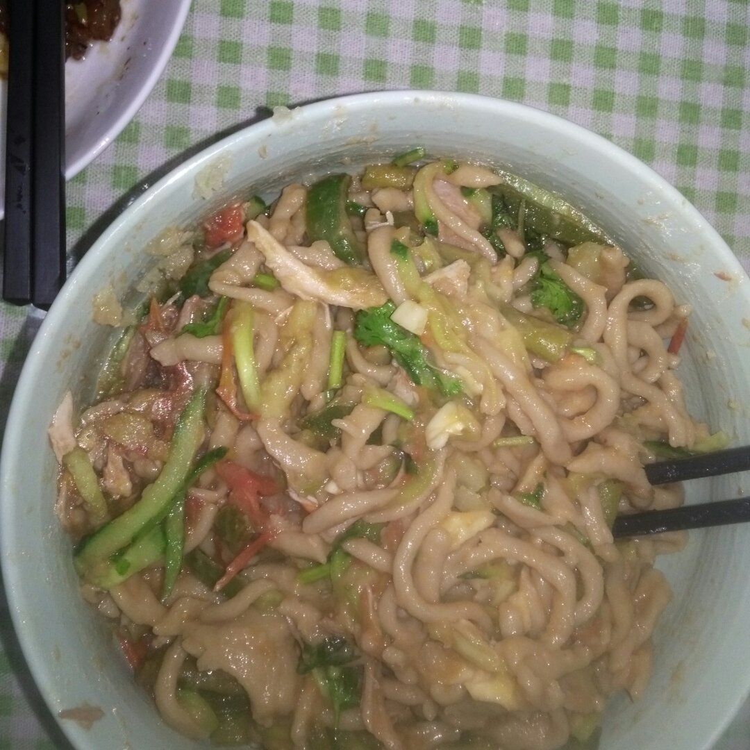 奢华版凉拌莜面
