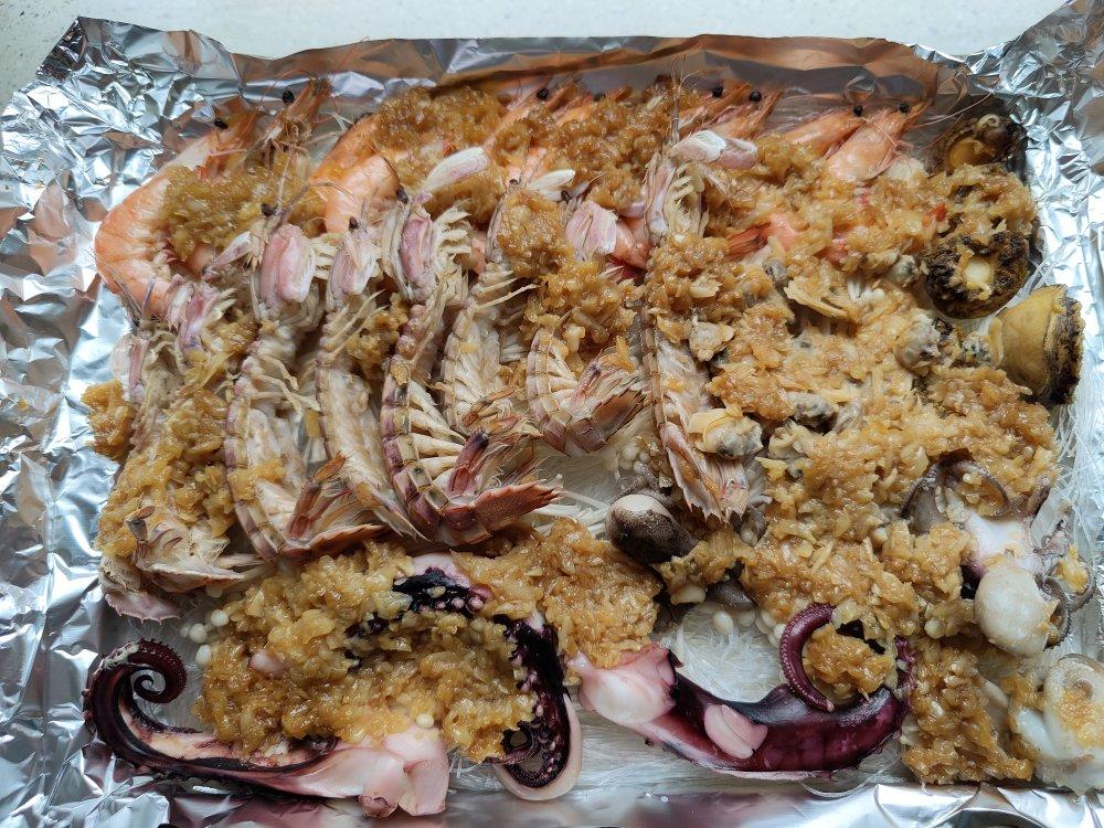 蒜香吮指海鲜大咖——松下NU-JK200W大蒸烤箱食谱