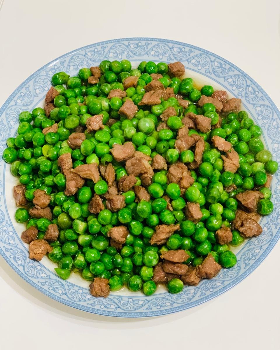豌豆炒牛肉粒