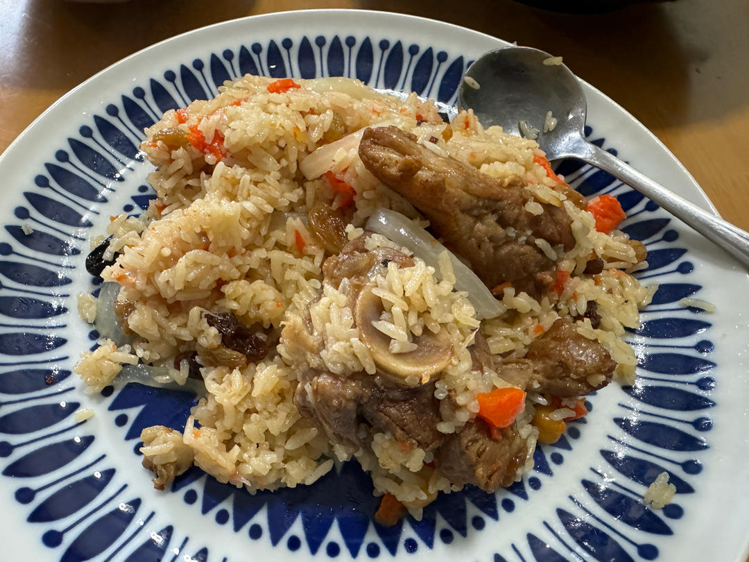 羊肉手抓饭&皮辣红的做法