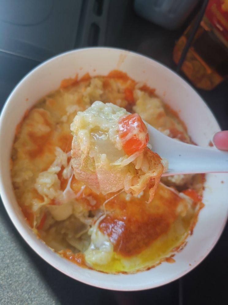 咖喱鸡肉芝士焗饭