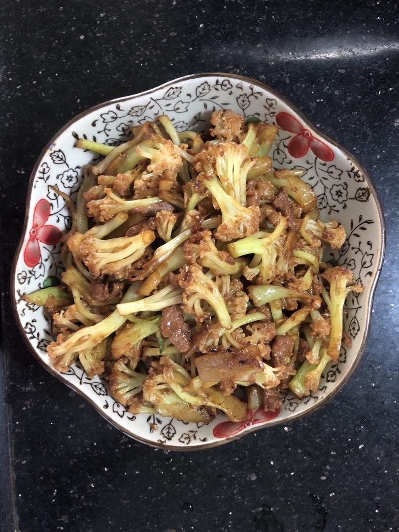 超级下饭的干煸花菜