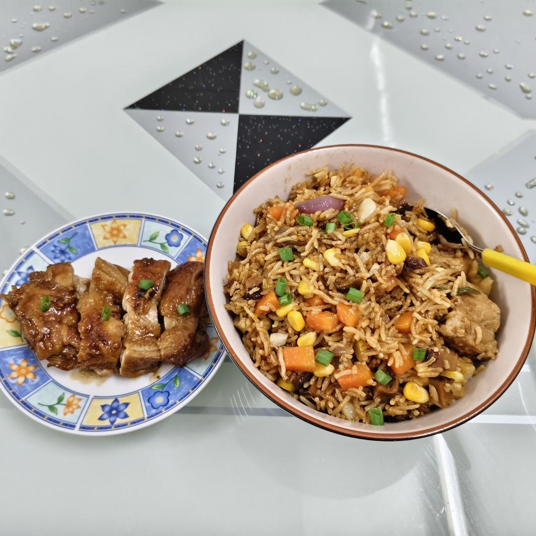 照烧鸡腿饭