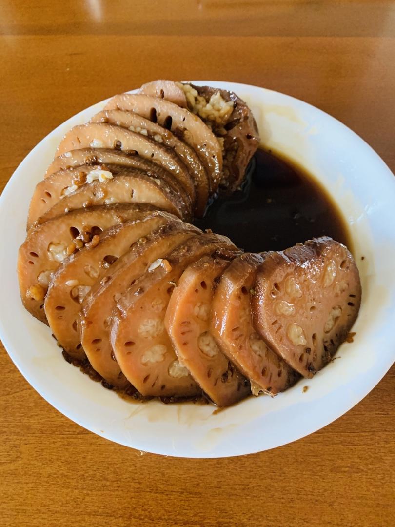 电饭锅版糯米糖藕