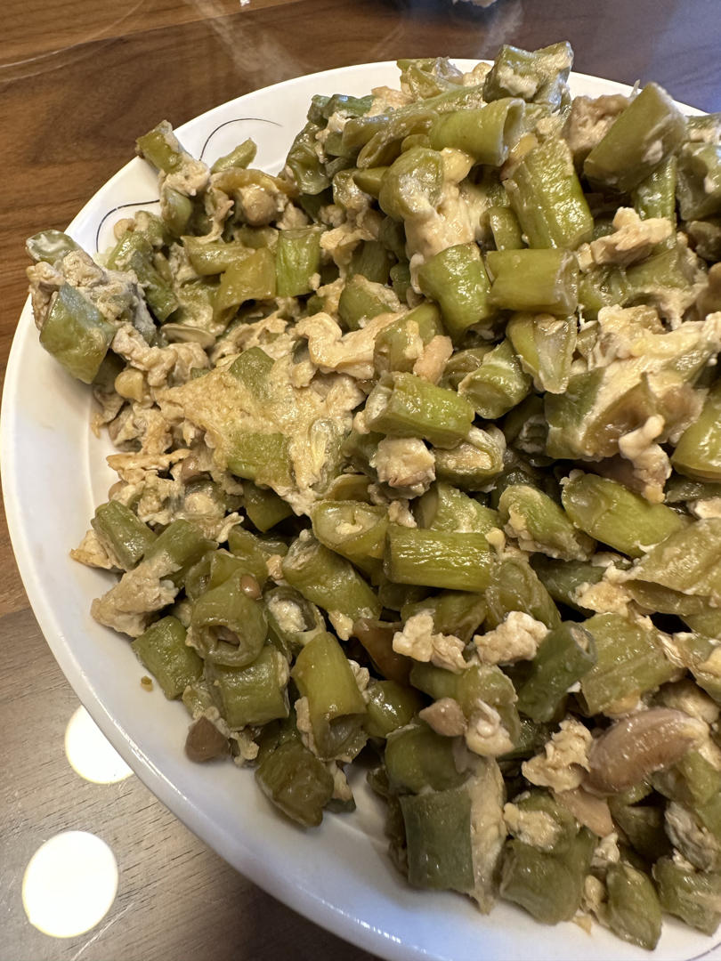 豆角炒蛋超级下饭菜，不好吃算我输