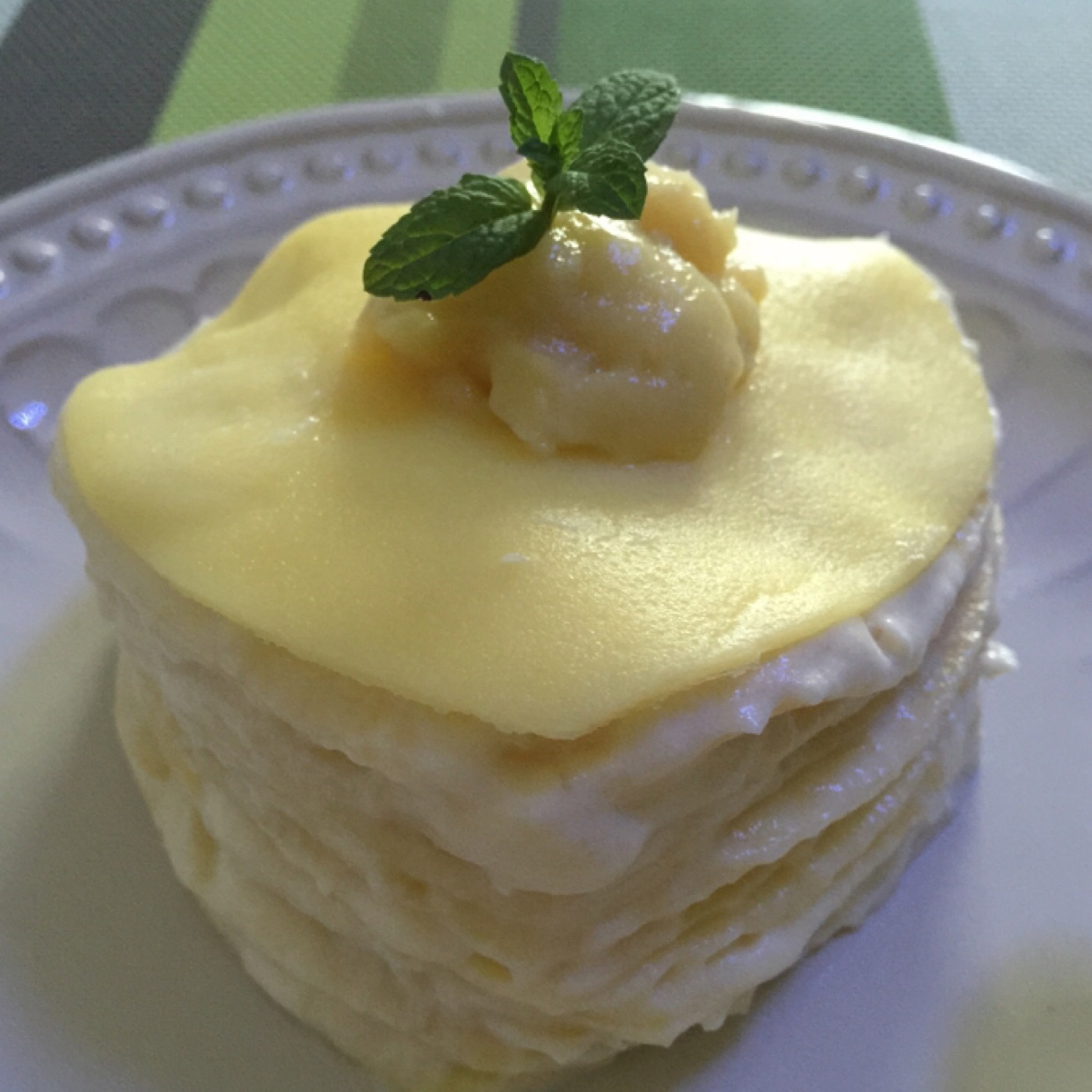 榴莲千层蛋糕#皮黑森林#