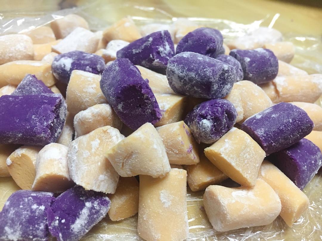自制三色芋圆1⃣️（附上窍门详细比例）