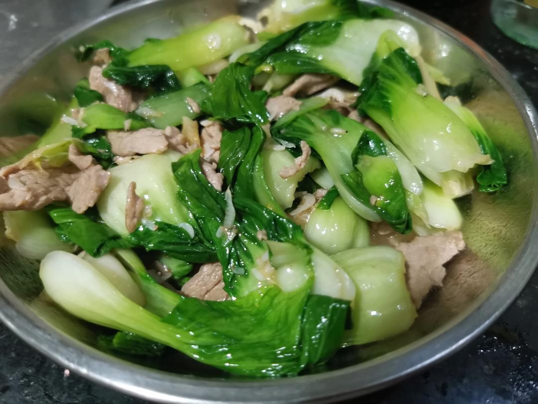 小油菜炒肉