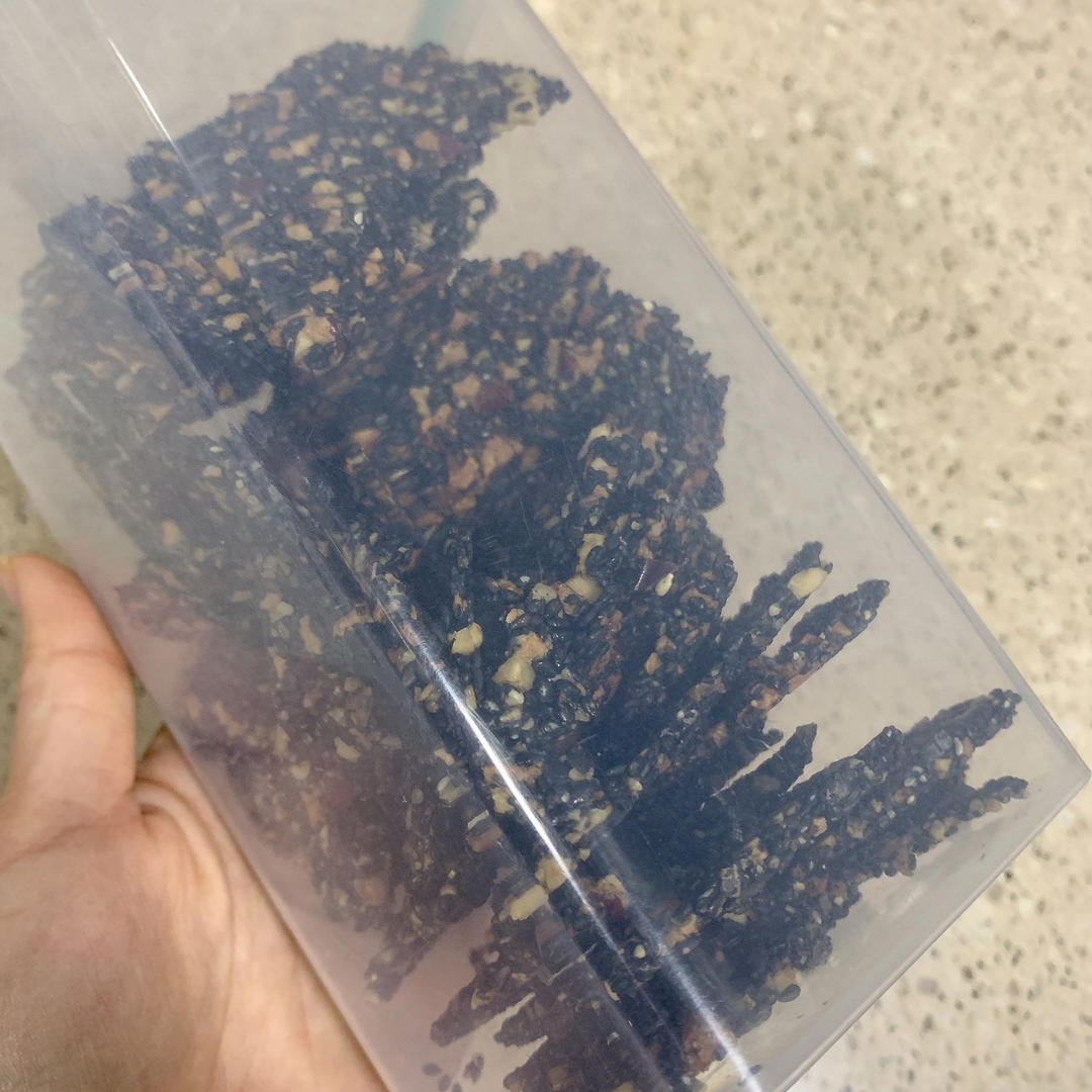 无油无蔗糖养生小零食，芝麻红枣核桃脆饼