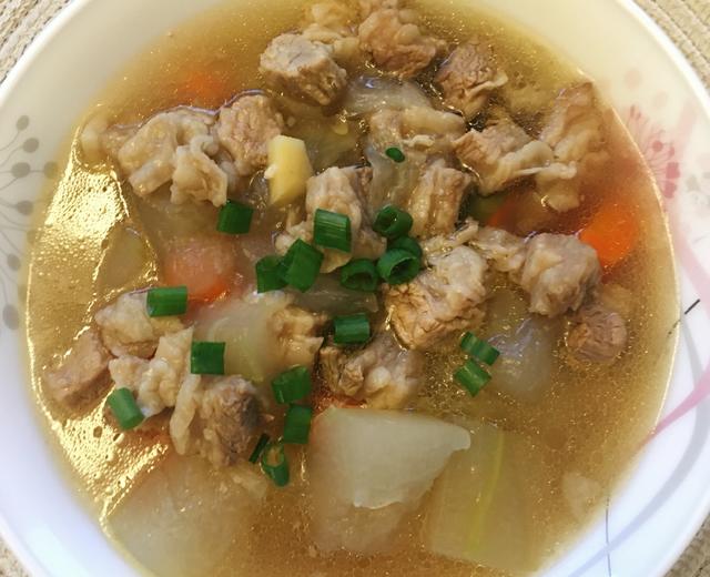 电压锅冬瓜牛腩汤的做法