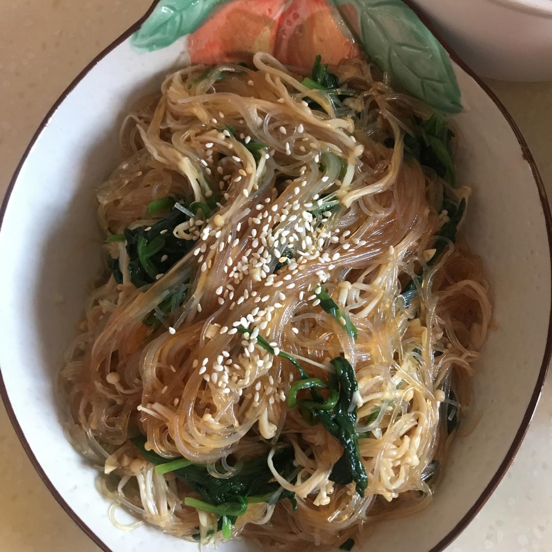菠菜拌粉丝