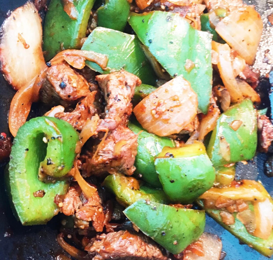 低脂美味黑椒牛肉粒