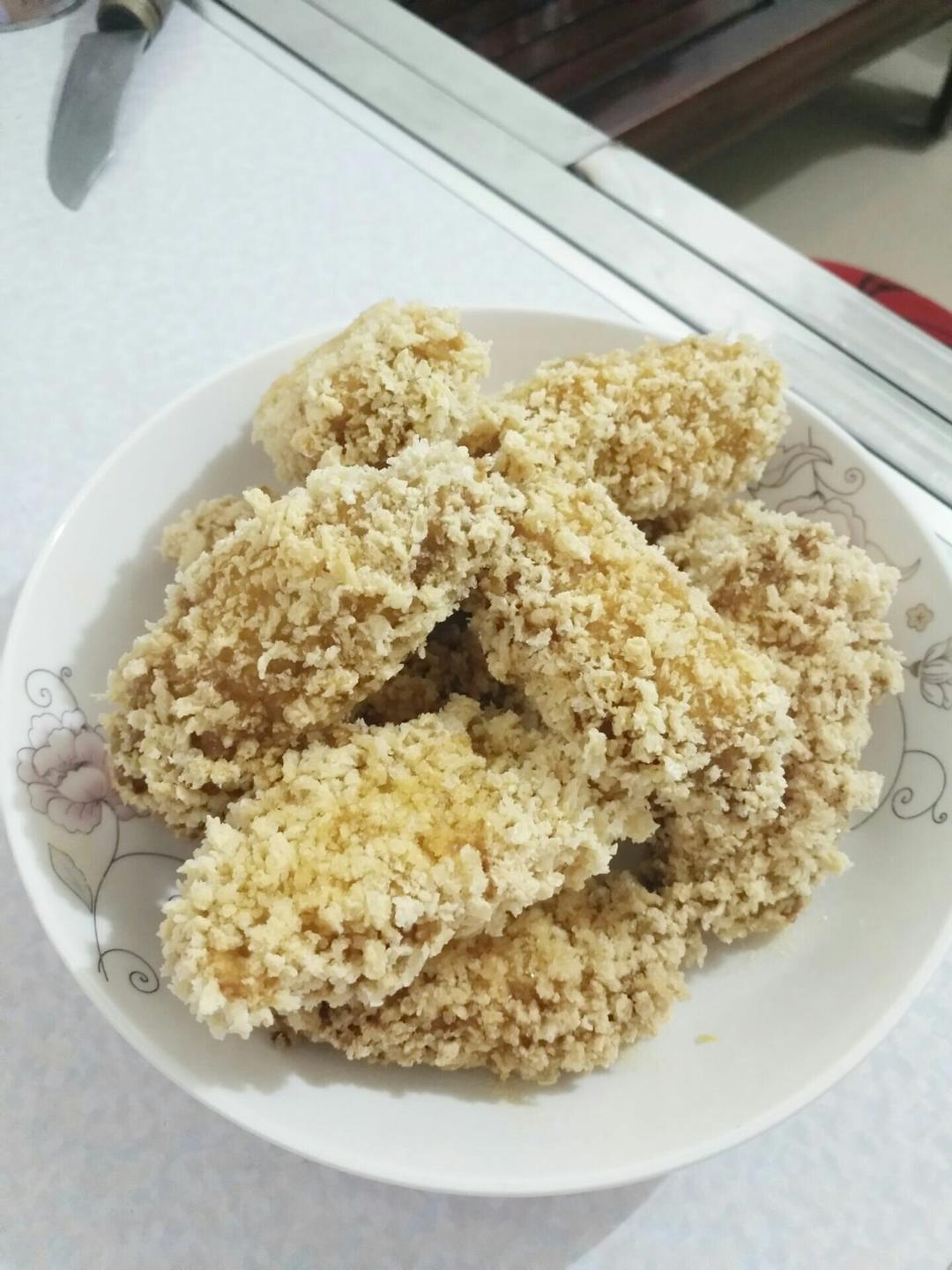 面包糠炸鸡腿
