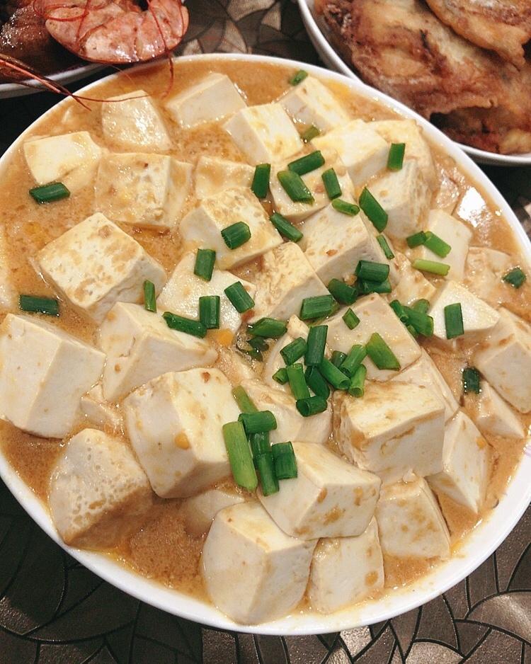 老丁的私房菜-蟹黄豆腐