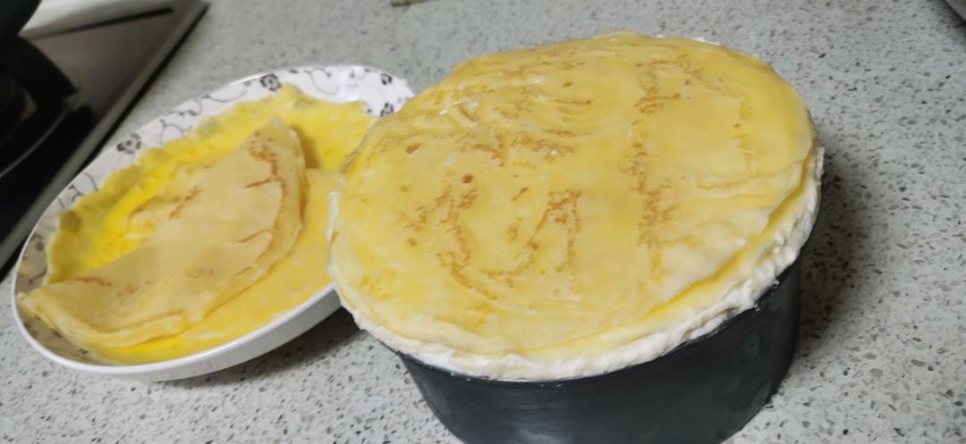 零基础做芒果千层蛋糕（8寸）