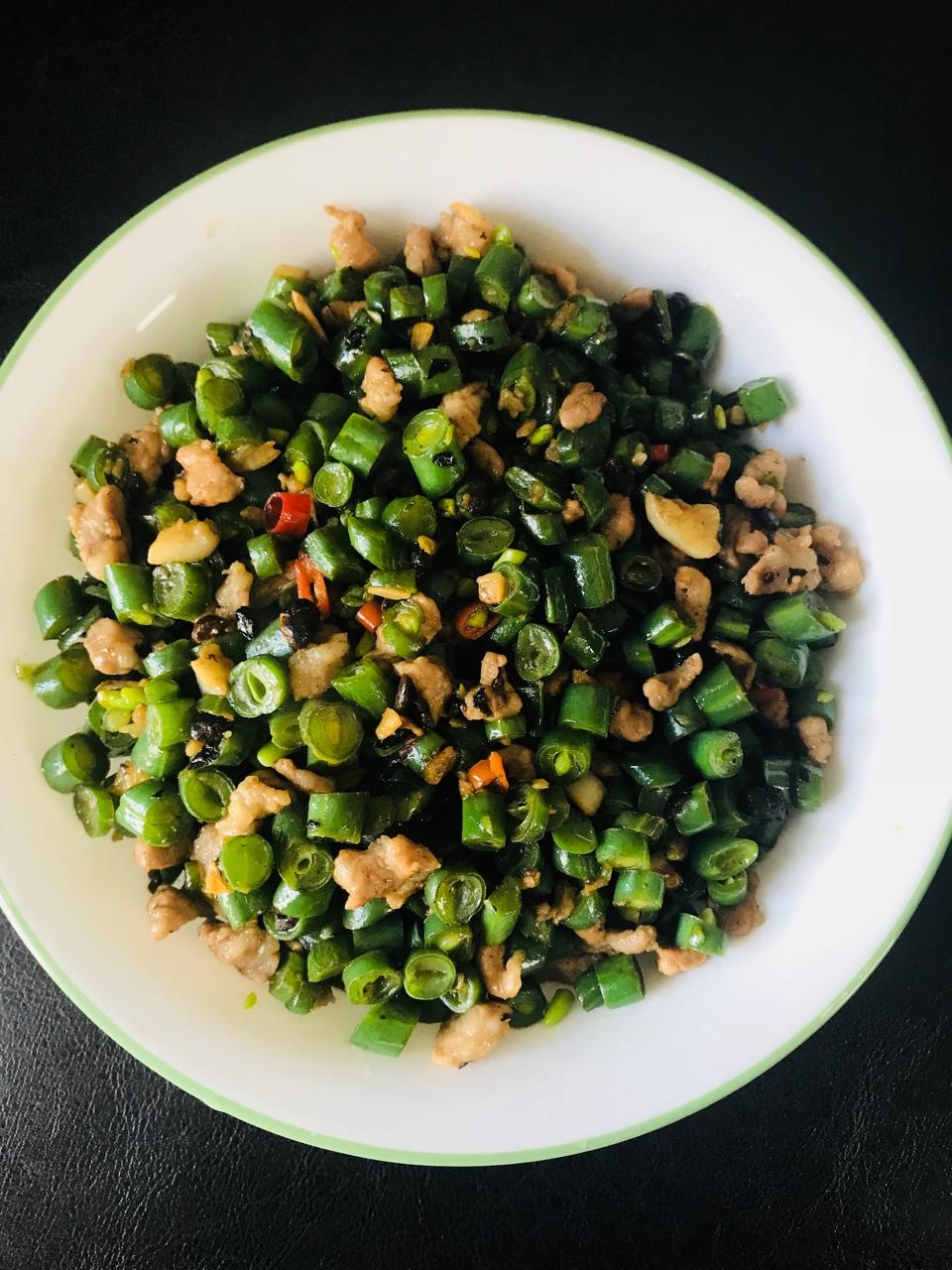 多加一碗饭的～豉香豇豆丁😄