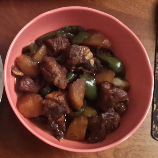 土豆炖排骨