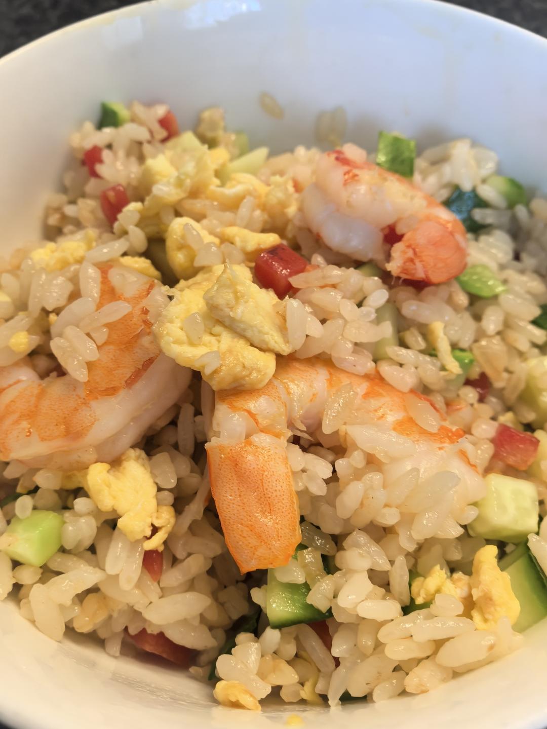 豪华版虾仁炒饭🍤