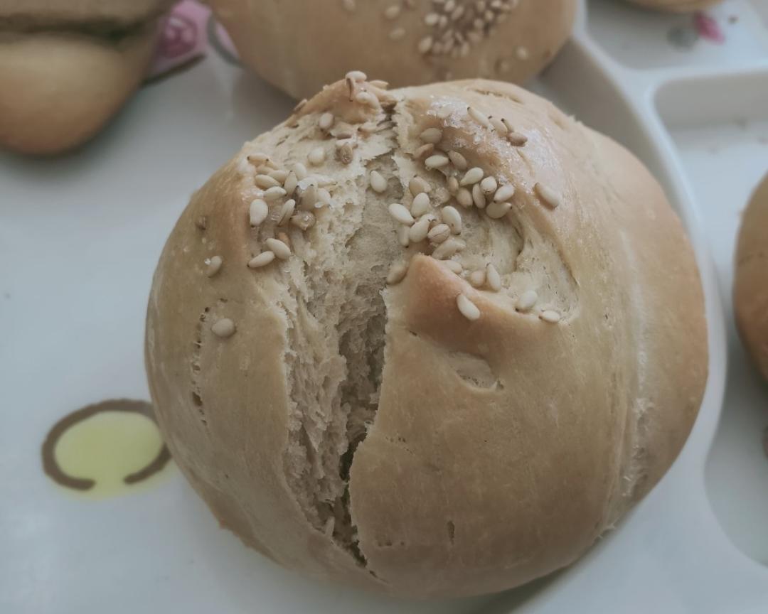 两人份小可爱咖啡面包，夹馅：巧克力、红豆、葡萄干(面包机和面)的做法