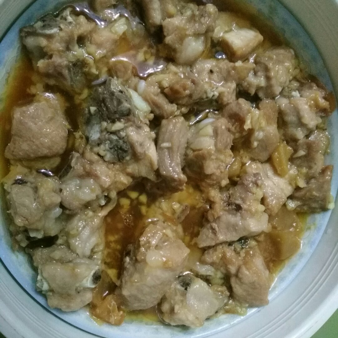 榨菜蒸排骨