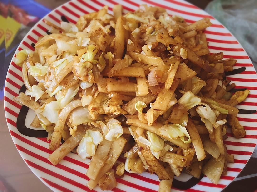 自制饼丝+炒饼