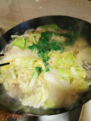 羊肉丸子白菜粉条汤的做法 步骤4