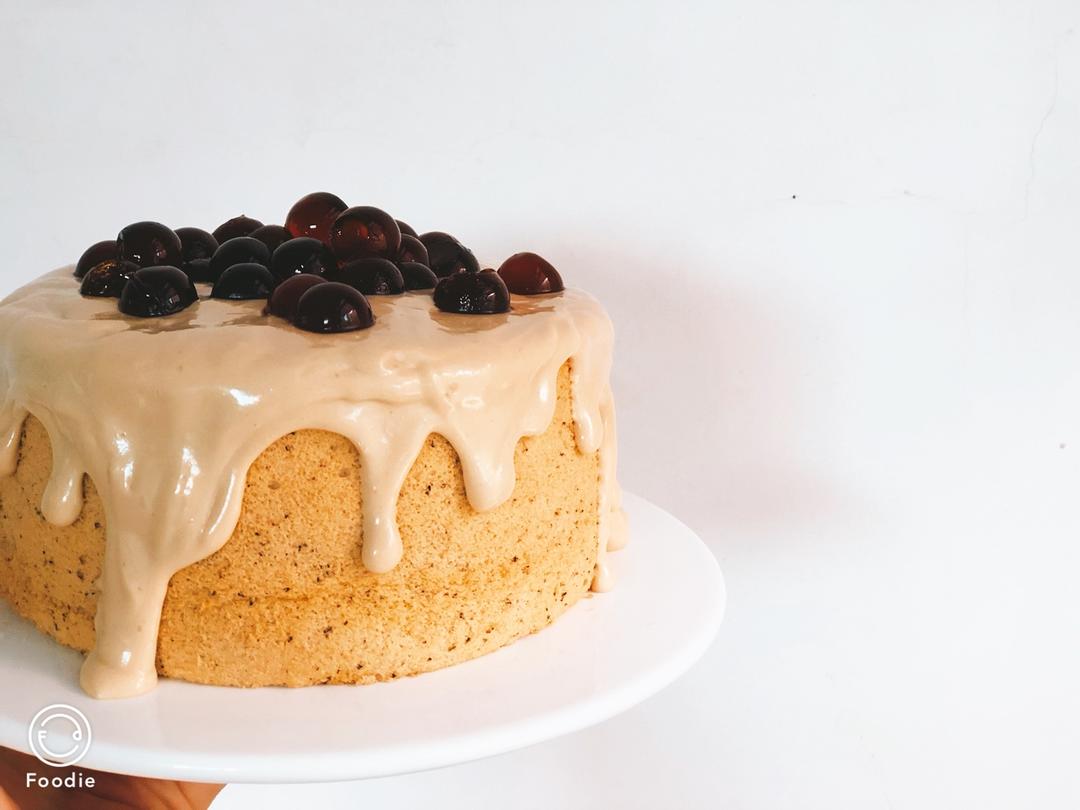 美丸酱做的《tinrry 》波波奶茶爆浆蛋糕(6寸配方)