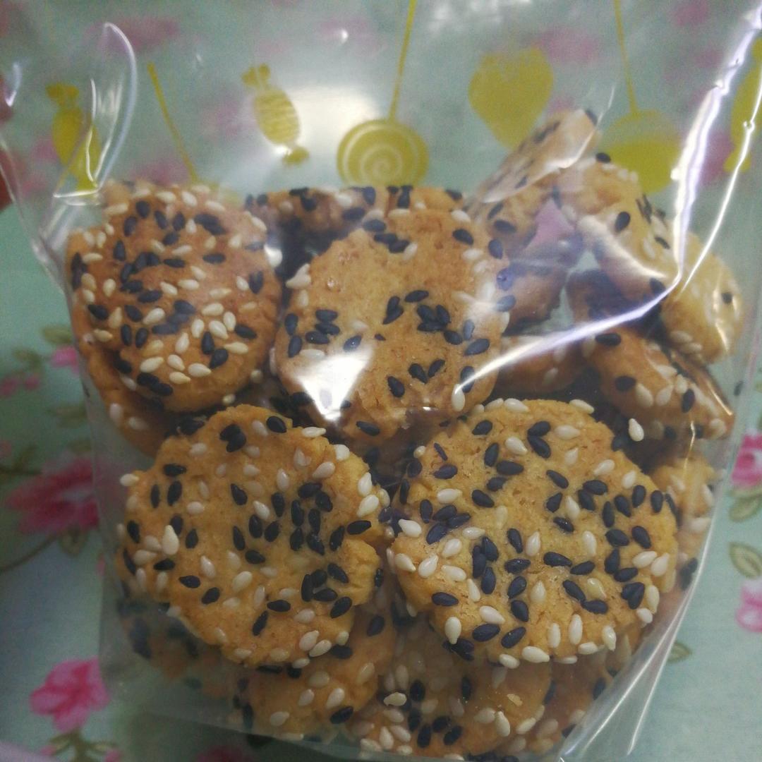 蛋黄芝麻酥，补钙小零嘴