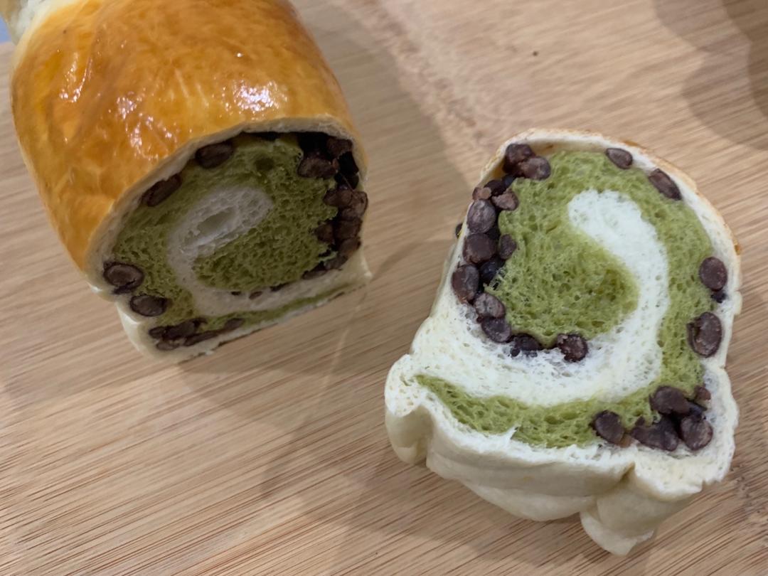 最正宗的日式抹茶红豆吐司