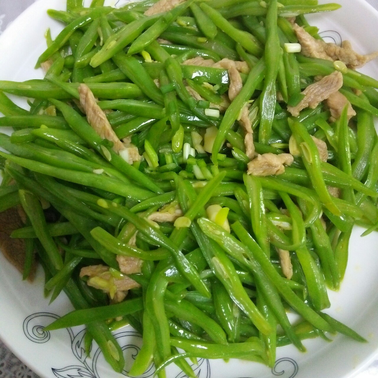 gpwl做的刀豆炒肉丝