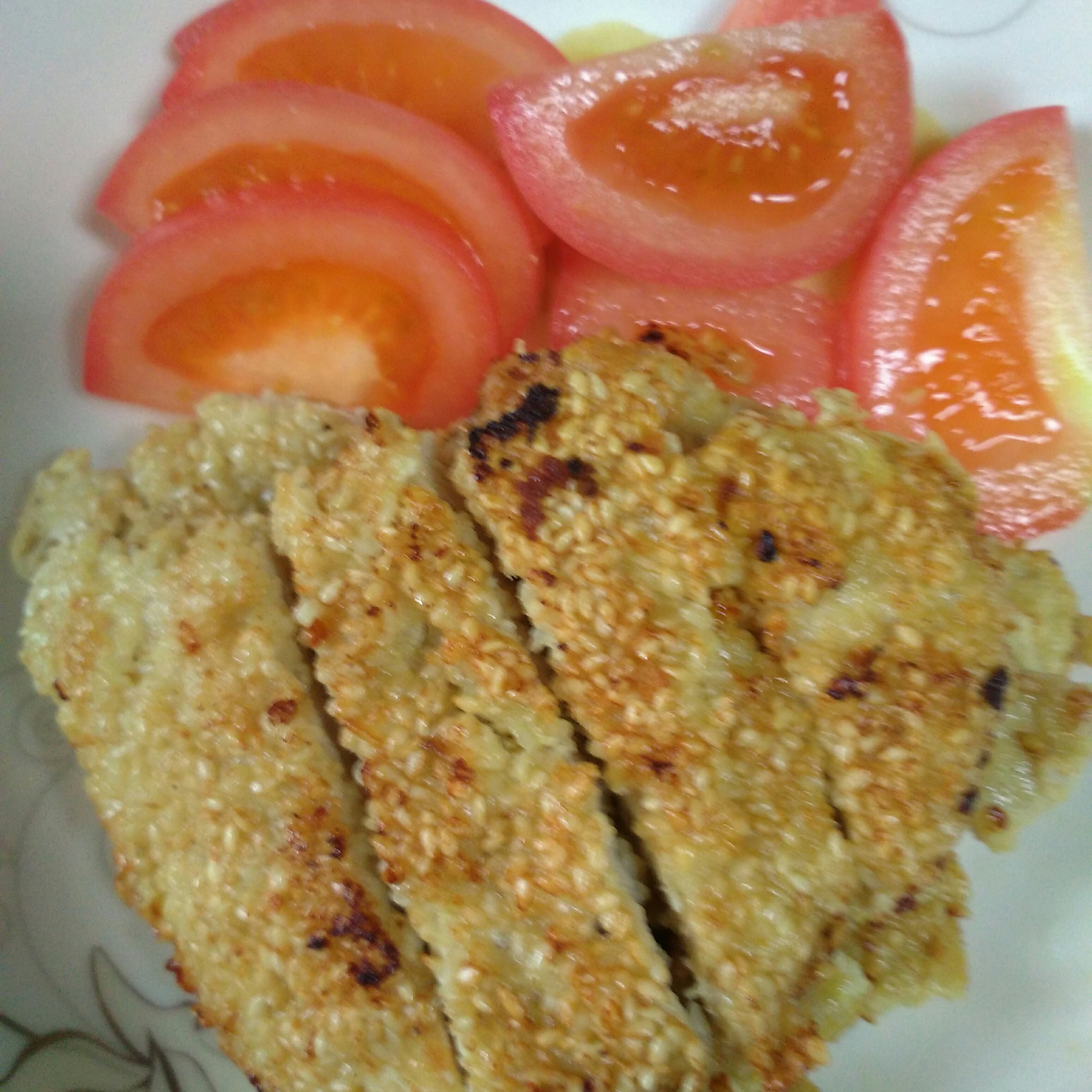 芝麻煎鸡胸
