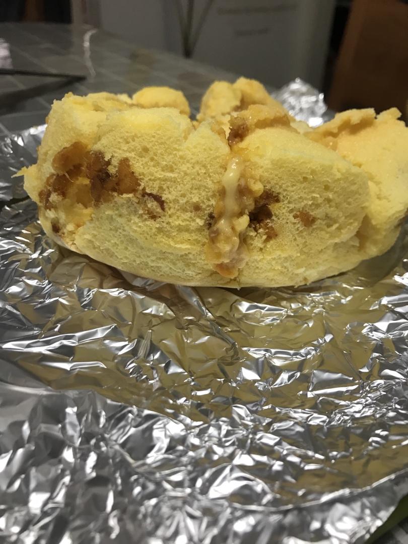 超超超柔软的咸蛋黄芝士古早蛋糕!