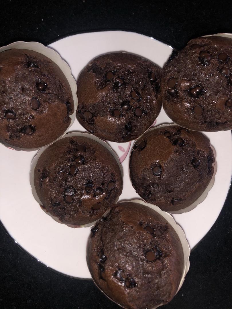 巨简单❗️超快速❗️巧克力玛芬蛋糕❗️好吃哭了