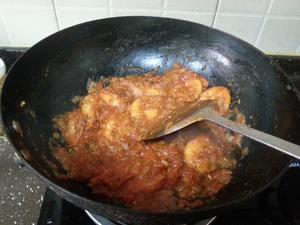 番茄大虾焗饭的做法 步骤4