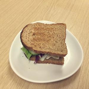 健康无糖好吃的减脂版懒人三明治！的做法 步骤6