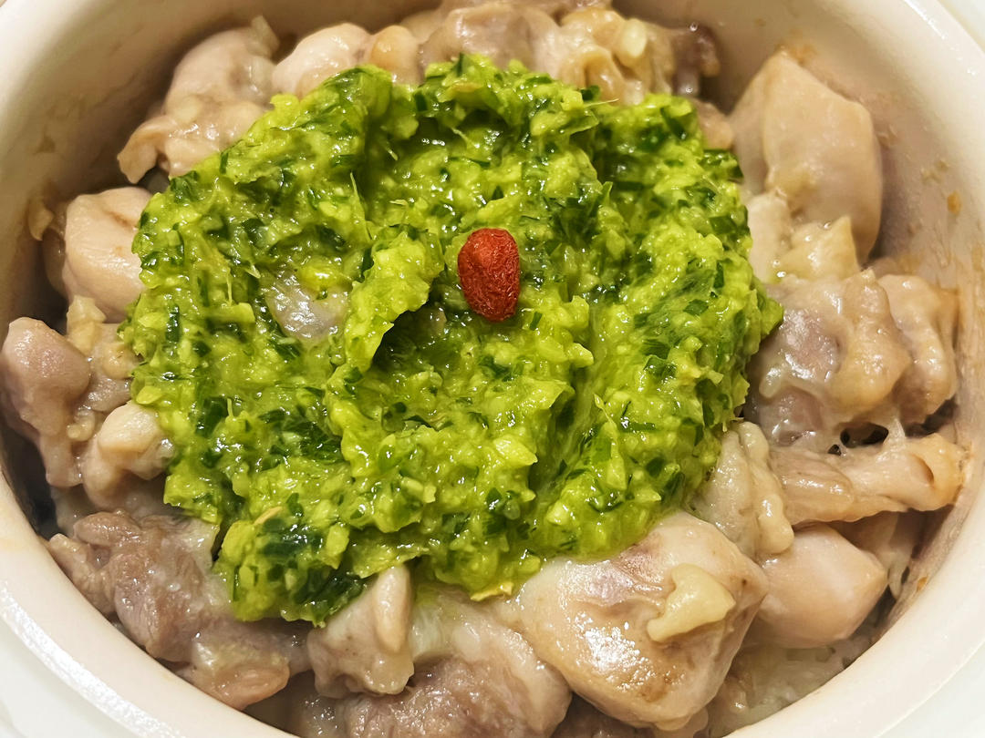 姜葱鸡腿焗饭的做法