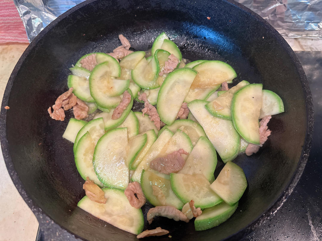 佛手瓜炒肉片