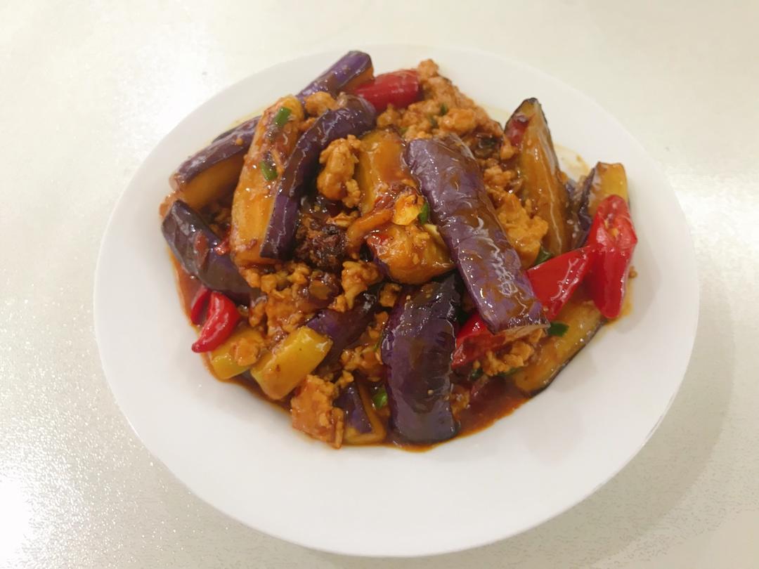 红烧肉沫茄子