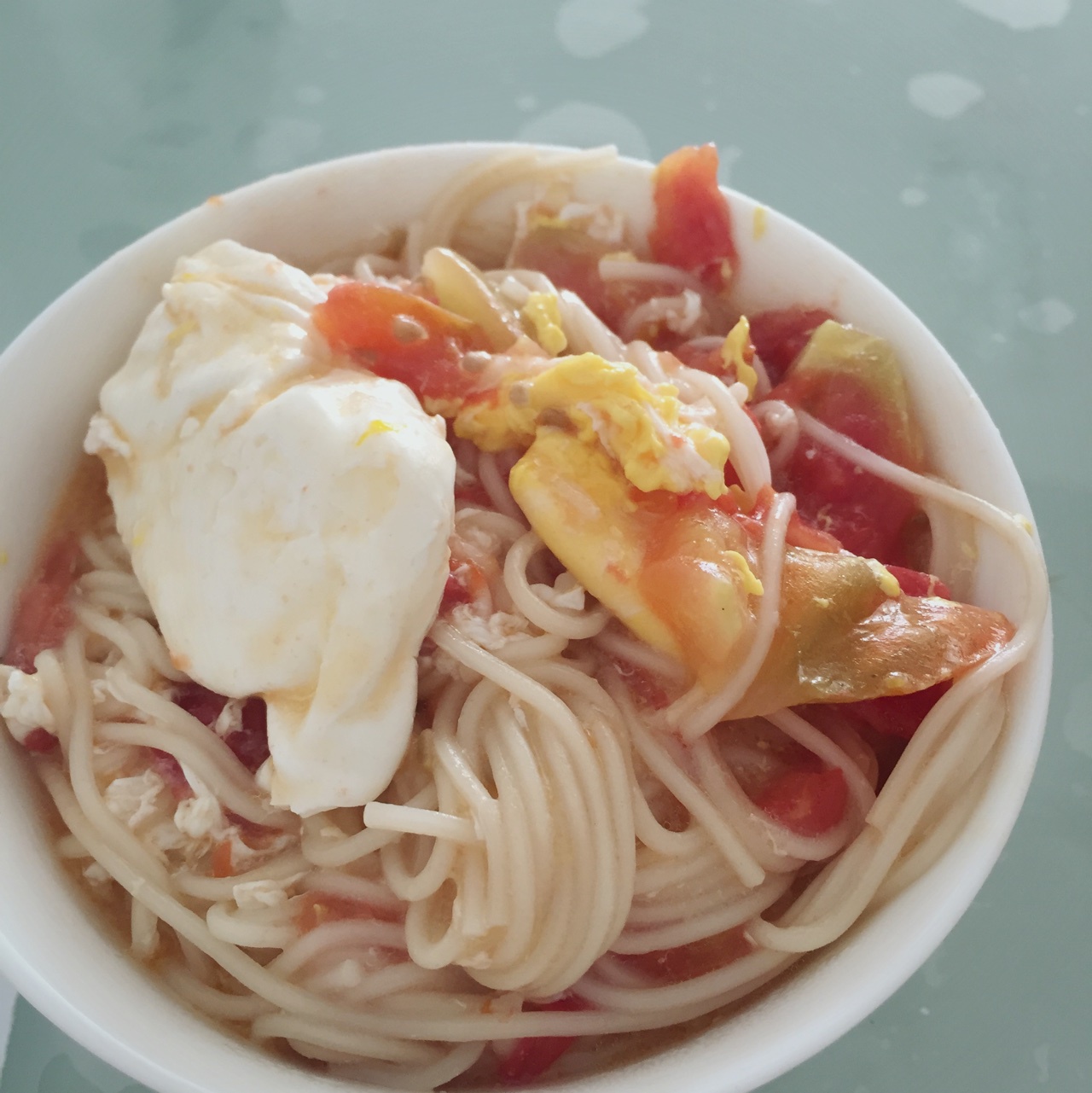 简单早饭西红柿鸡蛋挂面